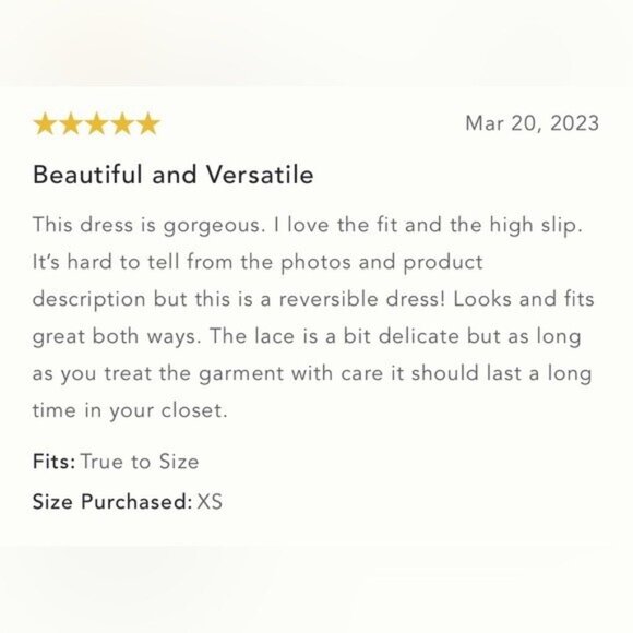 NWT Size S - Anthropologie Lace-Trimmed Reversible Slip Dress (NWT US$ 128) - Picture 12 of 16